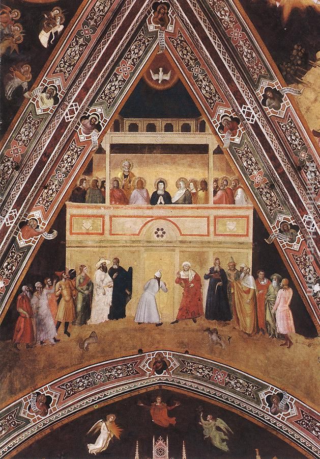 Descent of the Holy Spirit painting - Andrea Bonaiuti da Firenze Descent of the Holy Spirit art painting